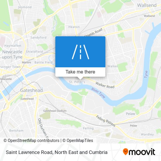 Saint Lawrence Road map