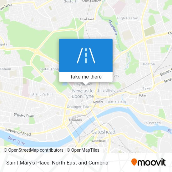 Saint Mary's Place map