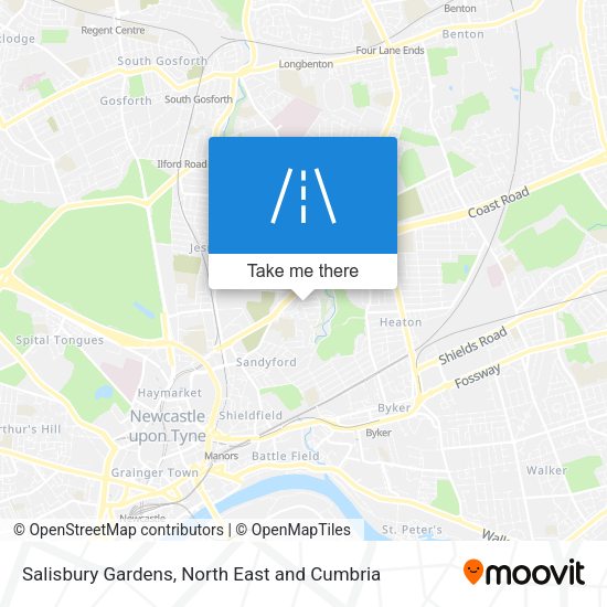Salisbury Gardens map