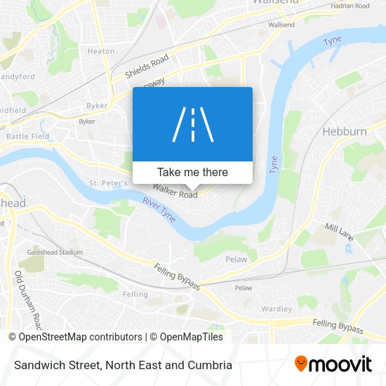 Sandwich Street map