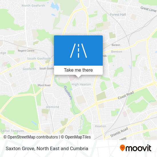 Saxton Grove map