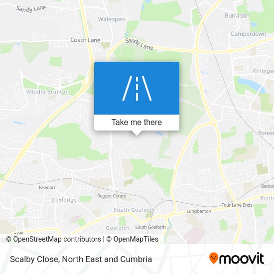 Scalby Close map