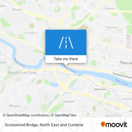 Scotswood Bridge map