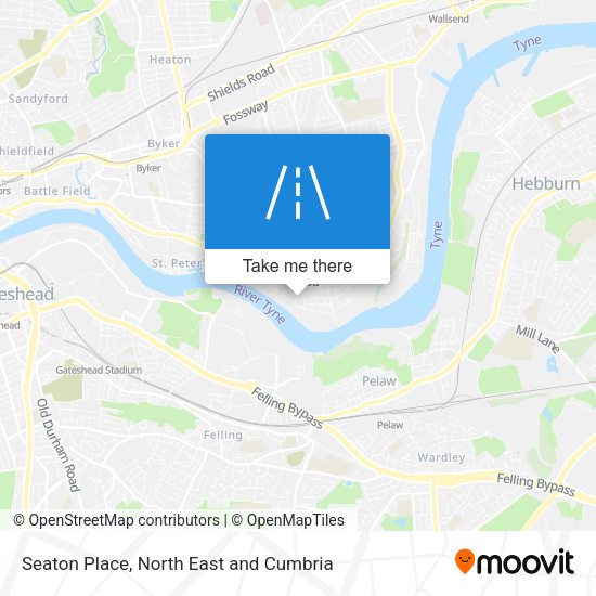 Seaton Place map