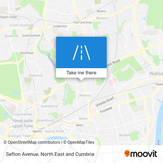 Sefton Avenue map