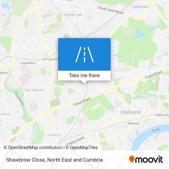 Shawbrow Close map