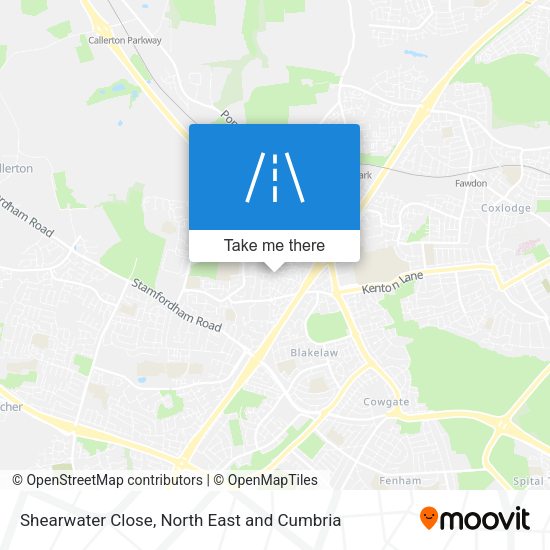 Shearwater Close map