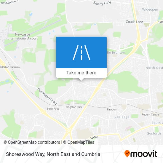 Shoreswood Way map