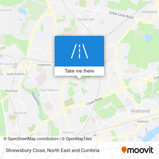Shrewsbury Close map