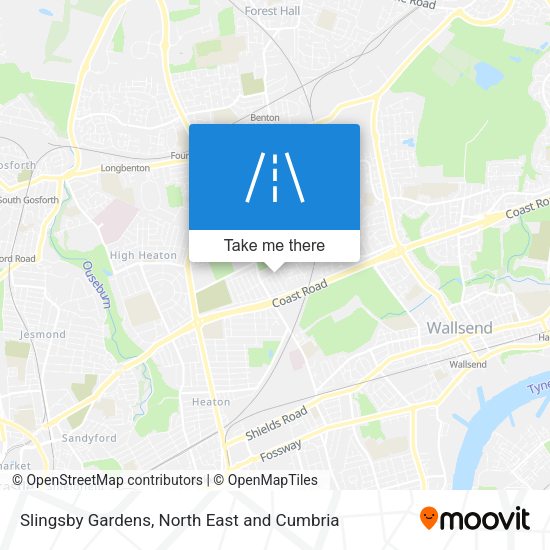 Slingsby Gardens map