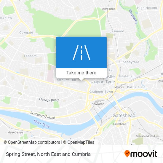 Spring Street map