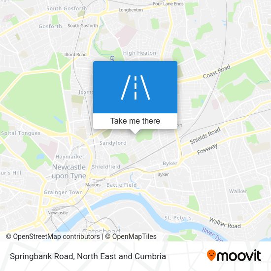 Springbank Road map
