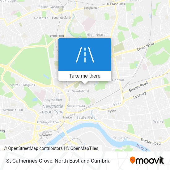 St Catherines Grove map