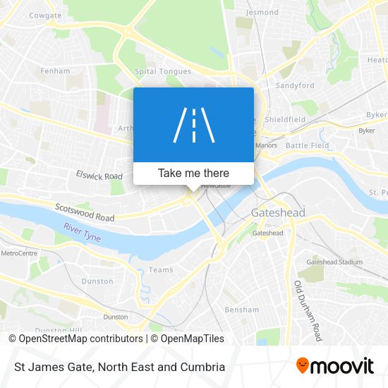 St James Gate map