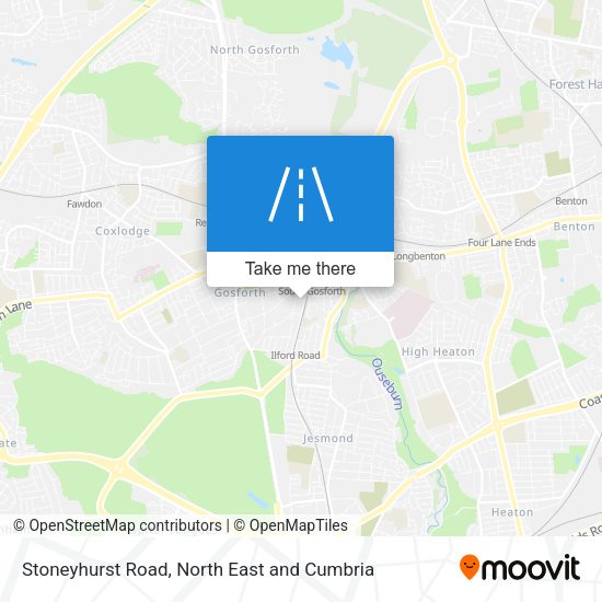 Stoneyhurst Road map