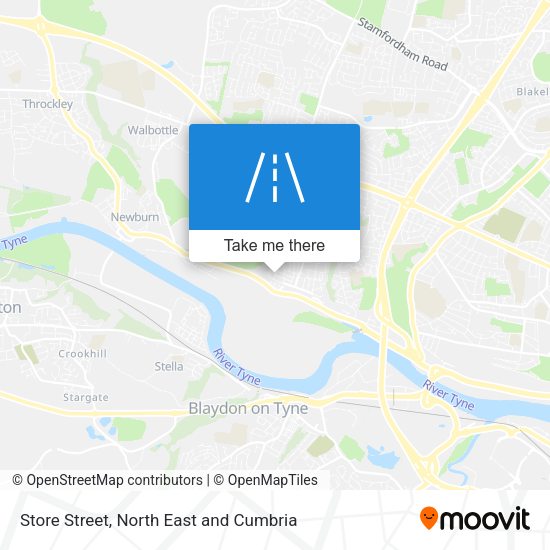 Store Street map