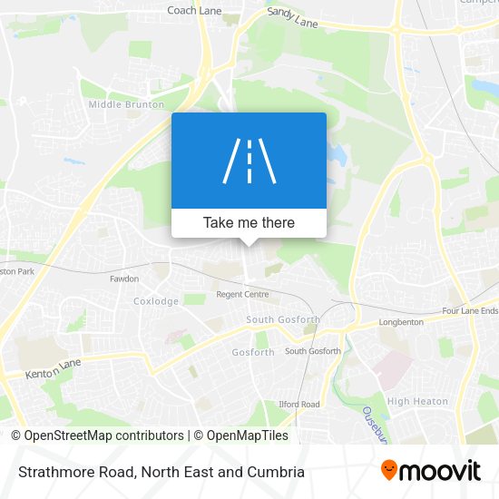 Strathmore Road map