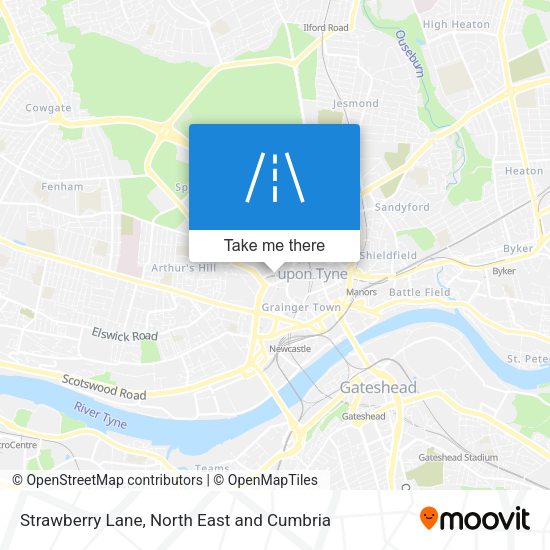 Strawberry Lane map