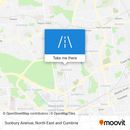 Sunbury Avenue map