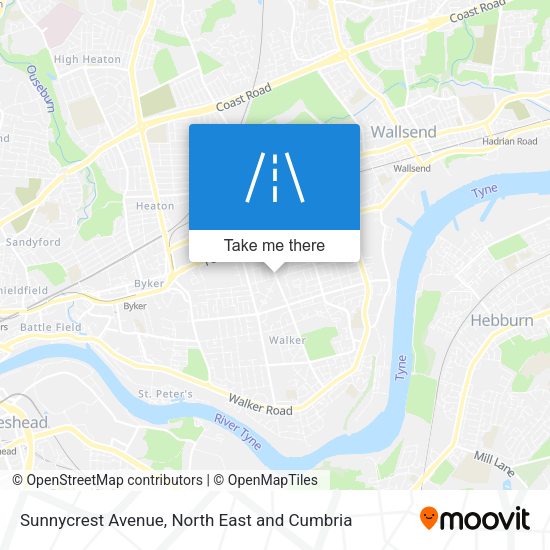 Sunnycrest Avenue map