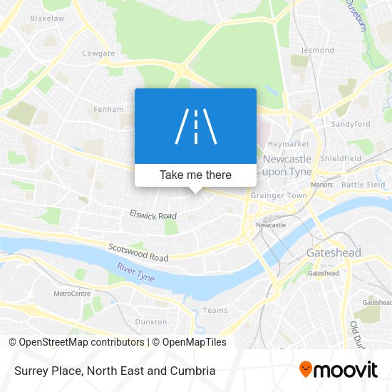 Surrey Place map