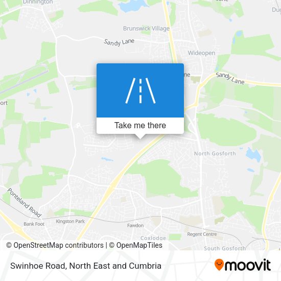 Swinhoe Road map