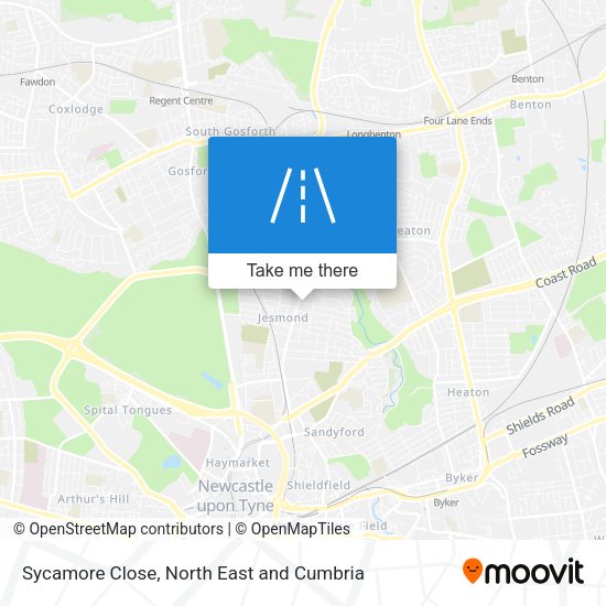 Sycamore Close map