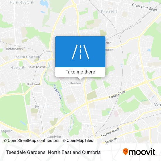 Teesdale Gardens map