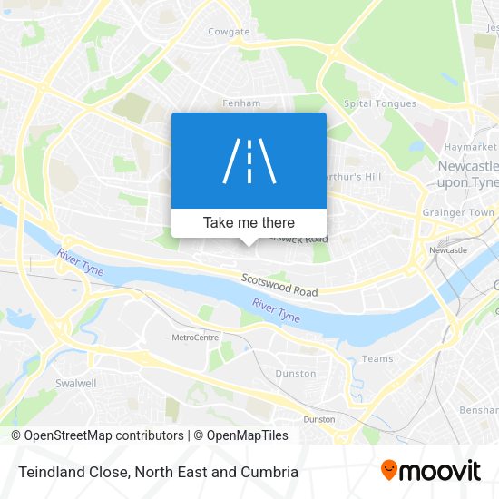 Teindland Close map