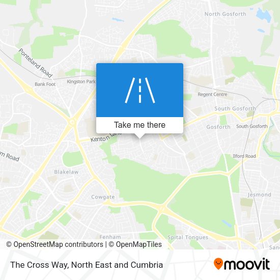 The Cross Way map