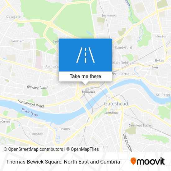 Thomas Bewick Square map