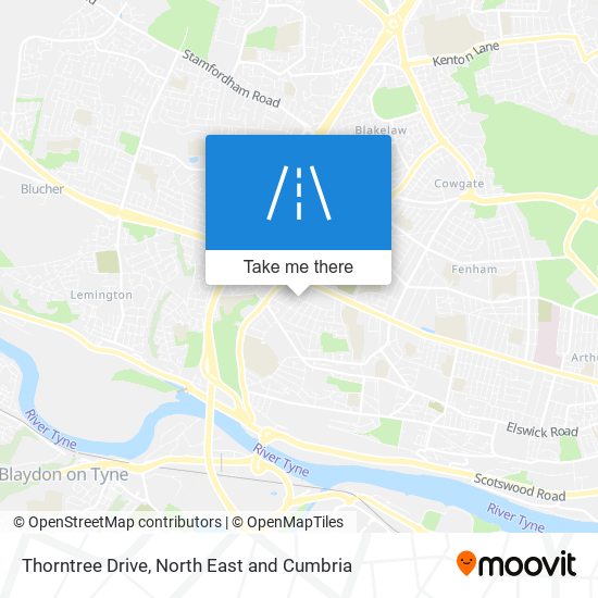 Thorntree Drive map