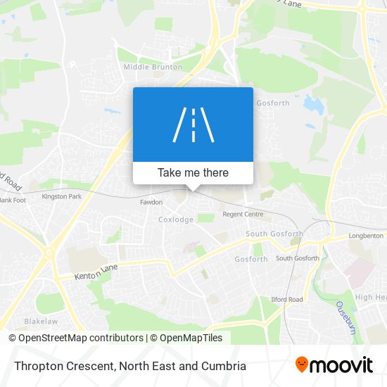 Thropton Crescent map