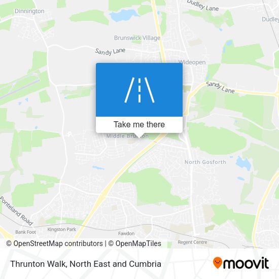 Thrunton Walk map