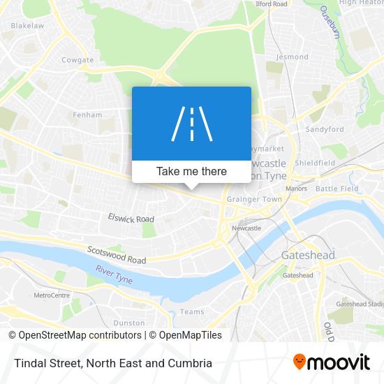 Tindal Street map