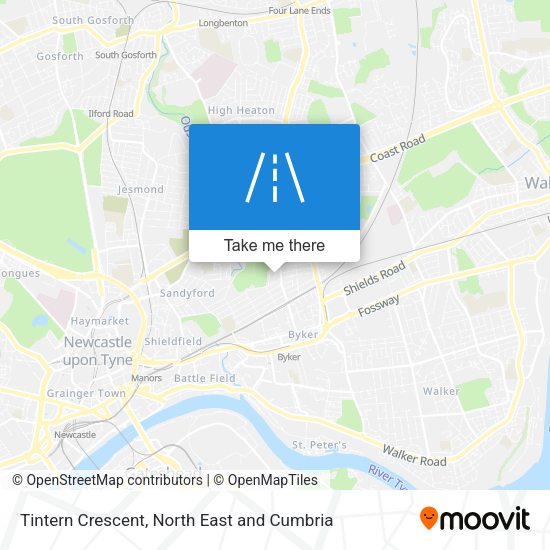 Tintern Crescent map