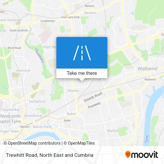 Trewhitt Road map
