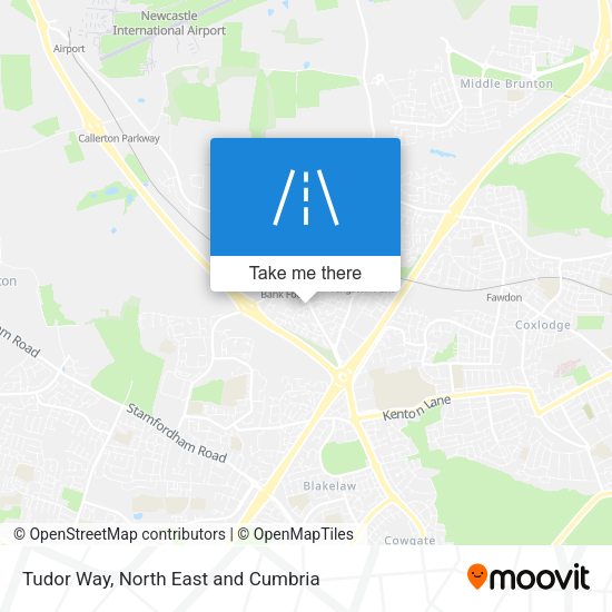 Tudor Way map