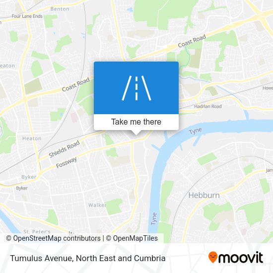Tumulus Avenue map