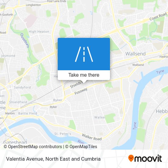 Valentia Avenue map