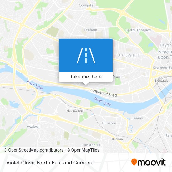 Violet Close map