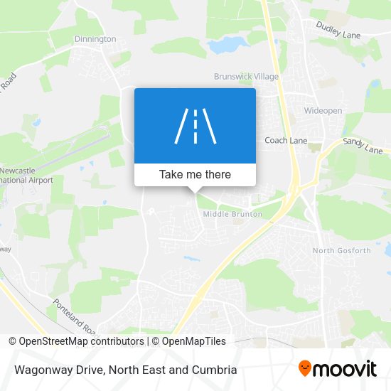 Wagonway Drive map