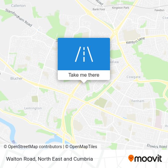 Walton Road map