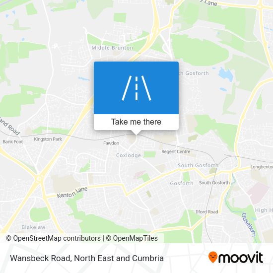 Wansbeck Road map