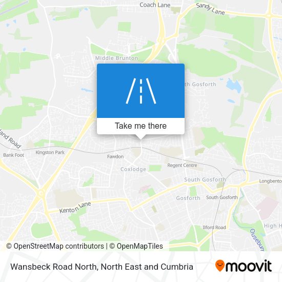 Wansbeck Road North map