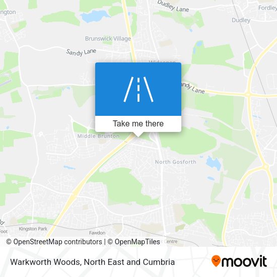 Warkworth Woods map