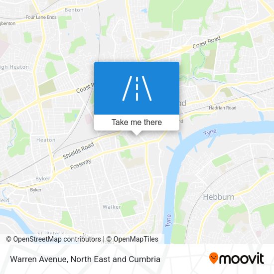 Warren Avenue map