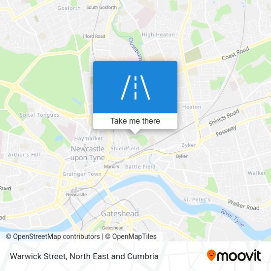 Warwick Street map