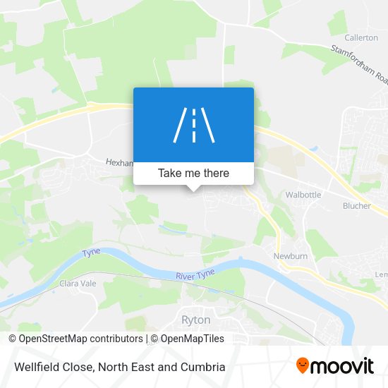 Wellfield Close map