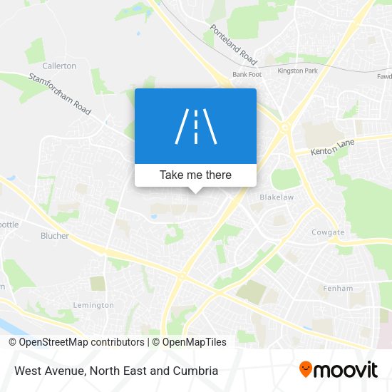 West Avenue map